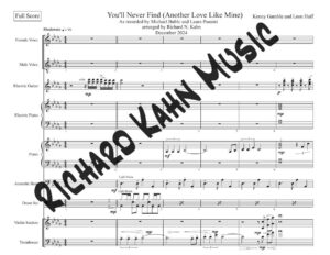 You'll Never Find - Full Arrangement