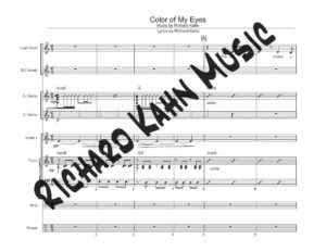 Color of My Eyes - Full Arrangement