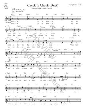 Cheek to Cheek, in C (DUET)