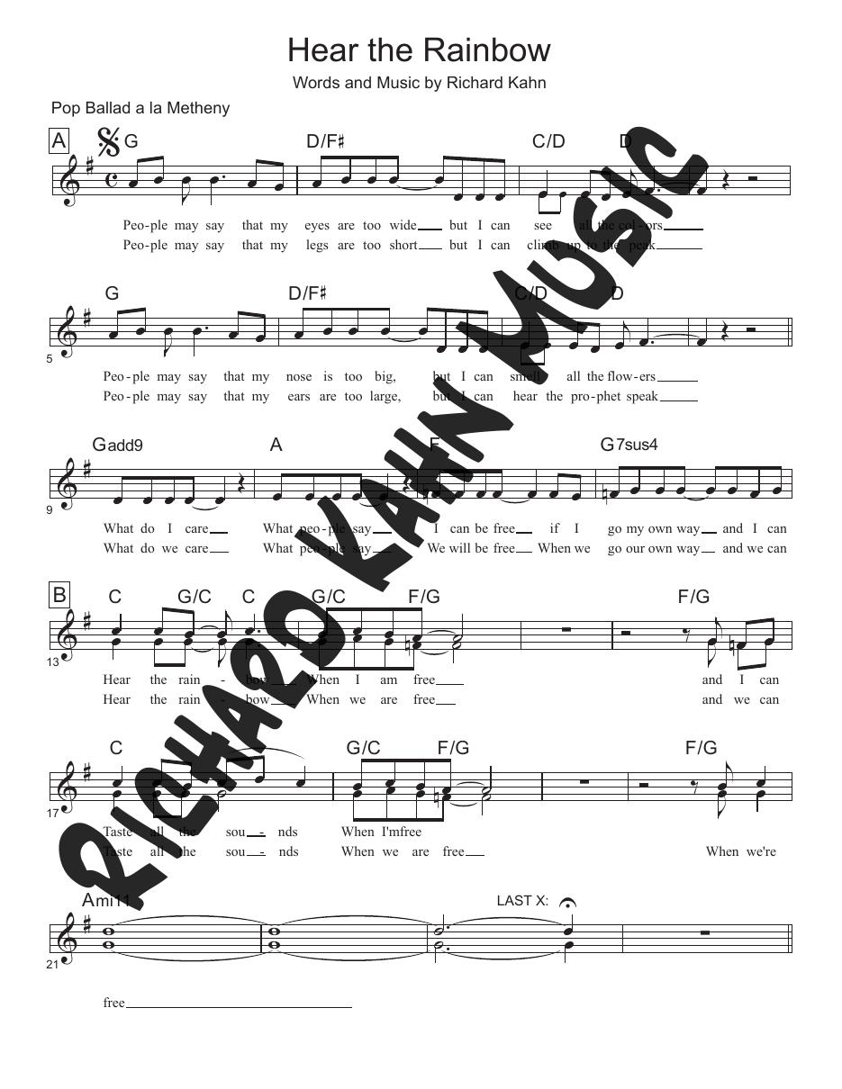 Hear the Rainbow, Ballad