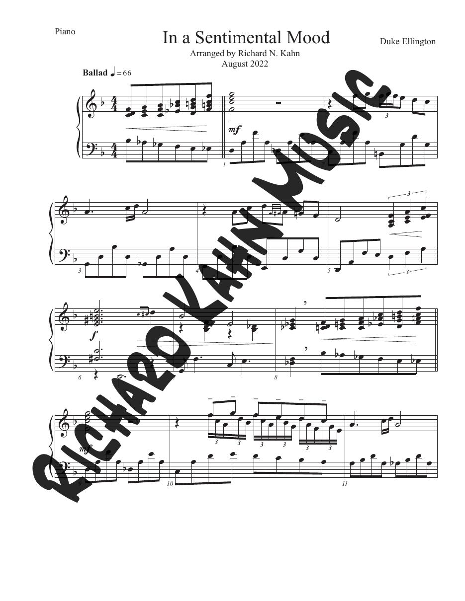 In a Sentimental Mood