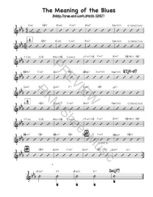 Meaning of the Blues (Cmi:Eb)