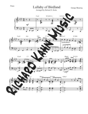 Lullaby of Birdland in Ab - Piano & Vocal