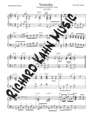 Yesterday - Piano & Vocal