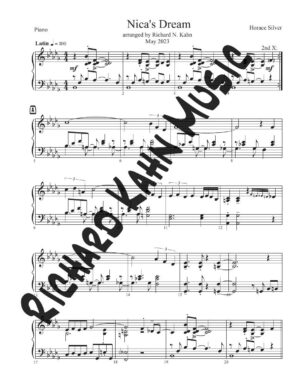 Nica's Dream - Piano & Vocal