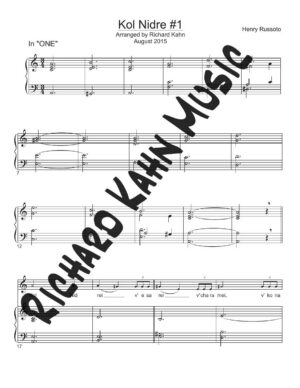 Kol Nidre - Piano & Vocal