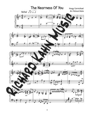 The Nearness of You - Piano & Vocal